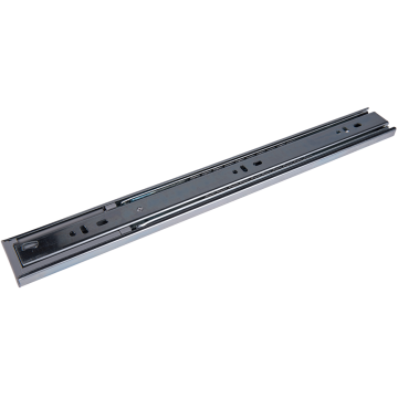 Glisiera TEKO cu bile si amortizor, zincat alb, extractie totala, 400 x 45 mm