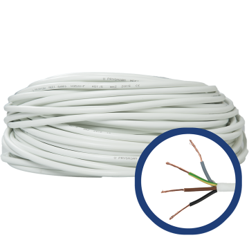 Cablu electric MYYM H05VV-F, 4 x 1.5 mmp, izolatie PVC