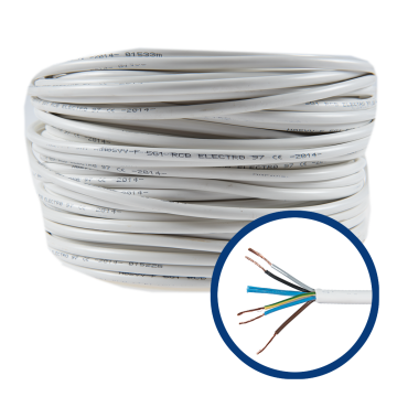 Cablu electric cupru MYYM 5 x 1 mmp, izolatie PVC