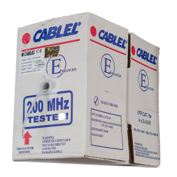 Cablu UTP cat5E ICME Ecab, 4 perechi, 24 AWG, nemufat, rola 305 m