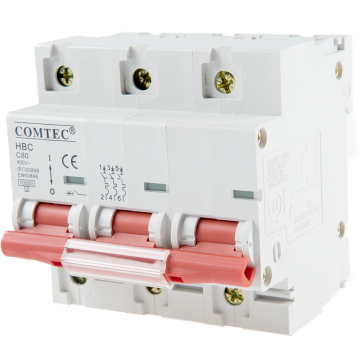 Intrerupator automat Comtec (MCB)-HBC, 3P, 80A