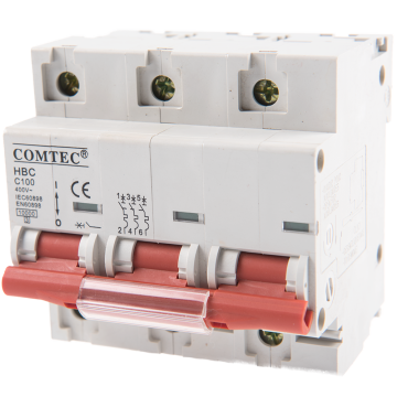 Intrerupator automat Comtec (MCB)-HBC, 3P, 100A