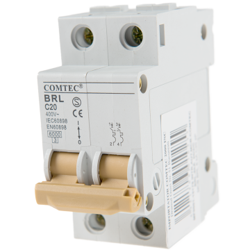 Intrerupator automat BRL 6kA MCB, Comtec 2P, 20A