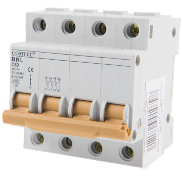 Intrerupator automat BRL 6kA MCB, Comtec 3P+N, 50A