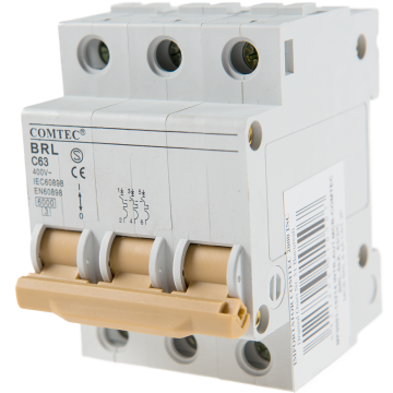 Intrerupator automat BRL 6kA MCB, Comtec 3P, 63A