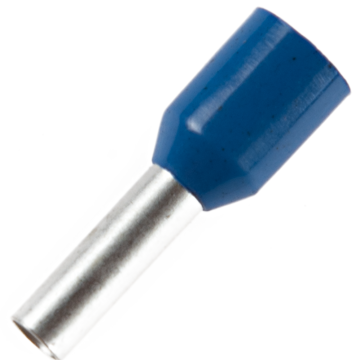 Pin terminal Comtec, 2.5 mmp, cupru stanat, izolat, 100 bucati