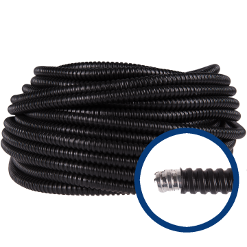 Copex metalic spiralat cu izolatie PVC, D 14 mm, 320N, rola 50 m