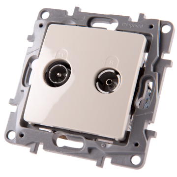 Priza TV de capat Niloe, Legrand 664662, 10 DB, ivoar