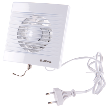 Ventilator axial cu intrerupator Styl 100WP, Dospel, D 100 mm, 15W, alb