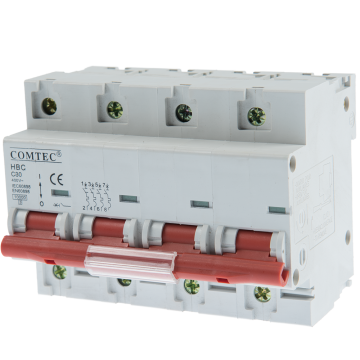 Intrerupator automat HBC 10 kA MCB, Comtec 3P+N, 80A