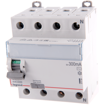 Intrerupator diferential RX3 Legrand 402072, 4P, 63A, 300mA