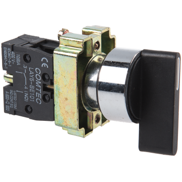 Comutator selector Comtec, maneta scurta, pozitie 0-1 cu retinere, 10A, 660 V