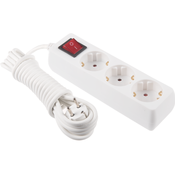 Prelungitor cu 3 prize Schuko, cablu 3 x 1,5 mm si lungime de 3 m, protectie copii