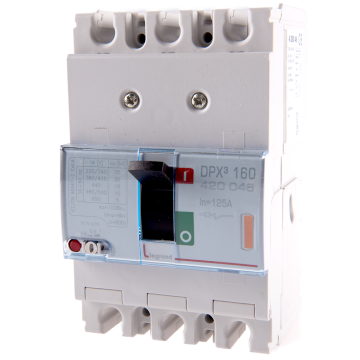 Disjunctor DPX3 25000 Legrand 420046, 3P, 125A