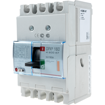 Disjunctor DPX3 25000 Legrand 420047, 3P, 160A