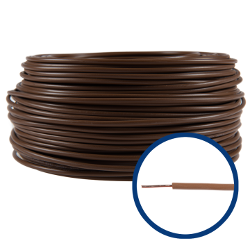 Cablu electric FY (H07V-U) 2.5 mmp, izolatie PVC, maro