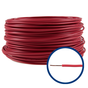 Cablu electric FY (H07V-U) 2.5 mmp, izolatie PVC, rosu
