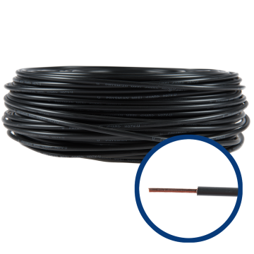 Cablu electric FY/ H07V-U 6 mm negru