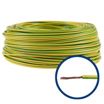 Conductor electric MYF / H07V-K 1,5 mmp galben-verde