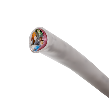 Cablu FTP cat6 ICME Ecab, 4 perechi, 23 AWG, nemufat, rola 305 m
