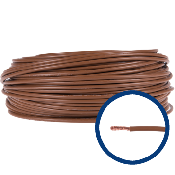 Cablu electric MYF (H05V-K) 6 mmp, izolatie PVC, maro