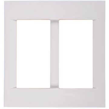 Rama decor 8 module (4+4) System Virna, Gewiss GW22107, alb