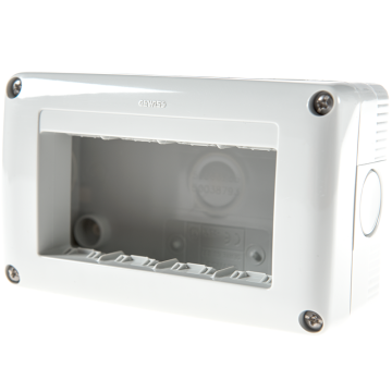 Carcasa montaj aparent Gewiss GW27004, 4 module, IP40, 132 x 82 x 45 mm
