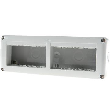 Carcasa montaj aparent Gewiss GW27006, 8 module, IP40, 231 x 82 x 55 mm