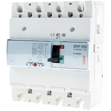 Disjunctor DPX3 250MT 25000 Legrand 420219, 4P, 250A