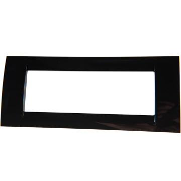 Rama decor 6 module System Virna, Gewiss GW22116, negru