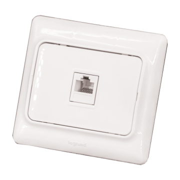 Priza date RJ45 UTP cat 5E Kaptika, Legrand 782124, alb