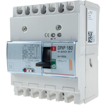 Disjunctor DPX3 25000 Legrand 420057, 4P, 160A