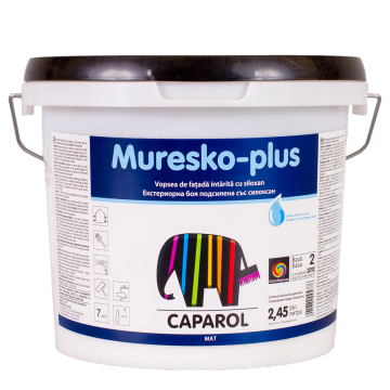 Vopsea lavabila exterior Capamix Muresko, Baza2, 2.45 l