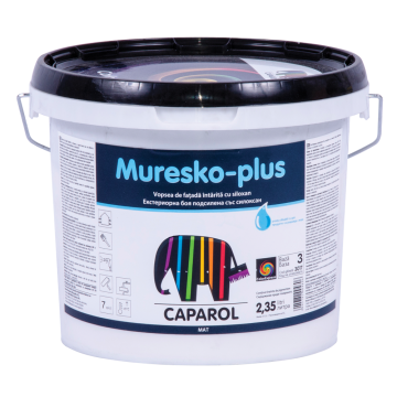 Vopsea lavabila exterior Caparol Muresko B3, alb, 2.35 l