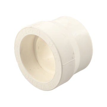 Reductie PPR Vesbo, alb, diametru nominal 90 mm, diametru redus 75 mm