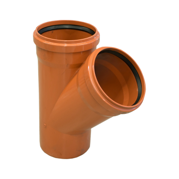 Ramificatie canalizare exterioara PVC Valplast, 45 grade, diametru 250 / 250 mm