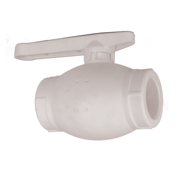 Robinet de trecere PPR Vesbo, cu sfera, alb, 40 mm