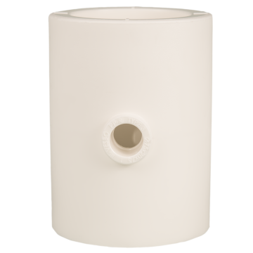 Teu redus PPR 75 mm Vesbo, 20 x 75 mm, filet interior, alb