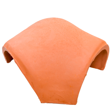 Tigla coama mare ramif. 3 laturi Aqua Terra Rosa, natur, 400 x 300 mm