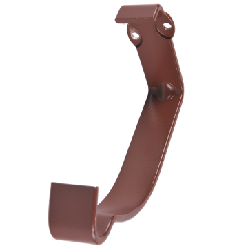 Carlig aplicat jgheab, metalic, 125 mm, maro RAL 8017