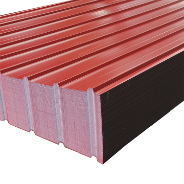 Tabla cutata zincata, rosu, H 12, 0.4 x 910 x 2000 mm