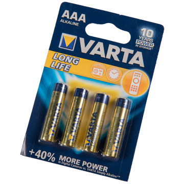 Set baterii alcaline AAA Longlife, 1.5 V