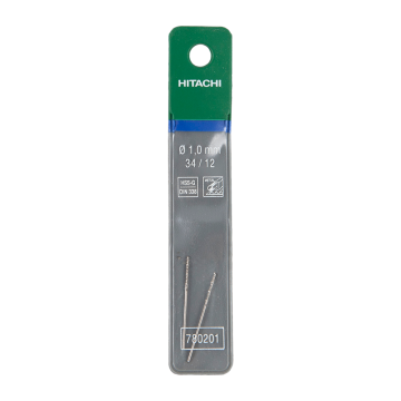 Burghiu Hikoki HSS-G, mandrina standard, pentru metal, 1 mm