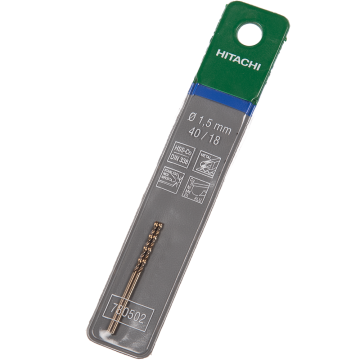 Burghiu Hikoki HSS-Co, mandrina standard, pentru metal, 1,5 mm