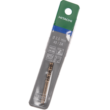 Burghiu Hikoki HSS-Co, mandrina standard, pentru metal, 2 mm