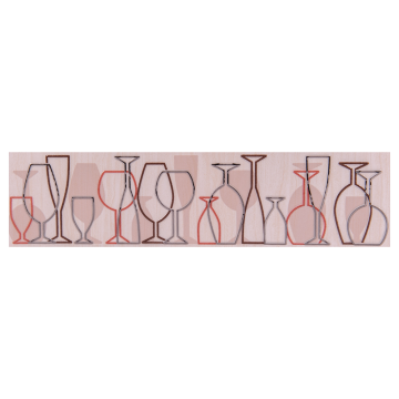 Brau faianta bej Flavours, grosime 0,8 cm, 6,5 x 25 cm