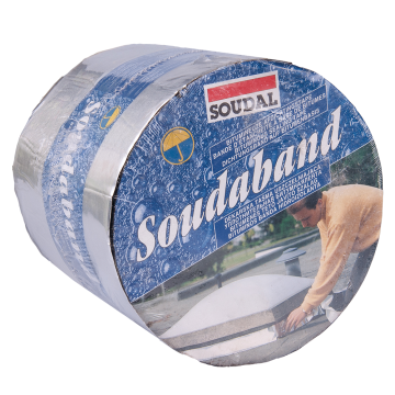 Banda hidroizolanta bituminoasa, 15 cm x 10 m, Soudal, aluminiu