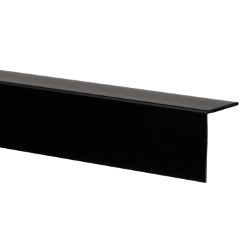 Profil colt L Bolta, PVC, negru, 2,075 m