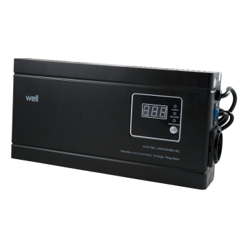 Stabilizator de tensiune cu releu, orizontal, putere 500VA/300W, tensiune intrare 140-260V AC