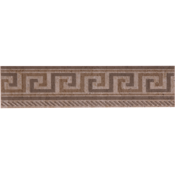 Brau faianta maro geometric Travertine, 6,5 x 25 cm